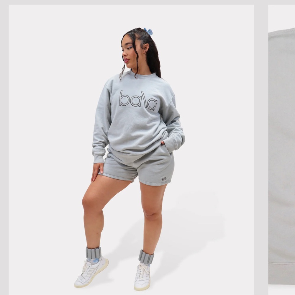 Bala Light Gray/Blue Lounge Set